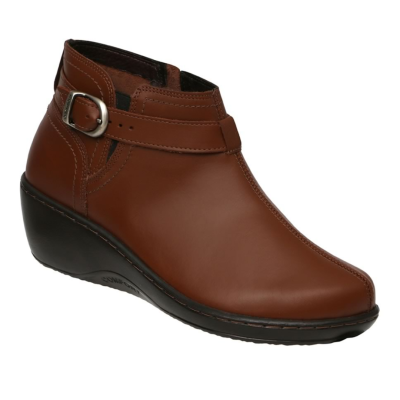 Romulo Bota Cuero Miel Mujer Ref 6414